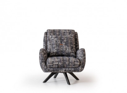 Designer Sessel Wohnzimmer Luxus Möbel Grau Stil Einsitzer Lounge Club